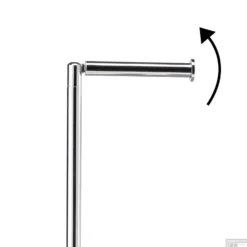 Toiletbutler Sealskin Tube Met Toiletrolhouder, Reserverolhouder En Toiletborstel Met Houder Vrijstaand Chroom -Goedkope Stijl Baden Winkel 8720553004288 3