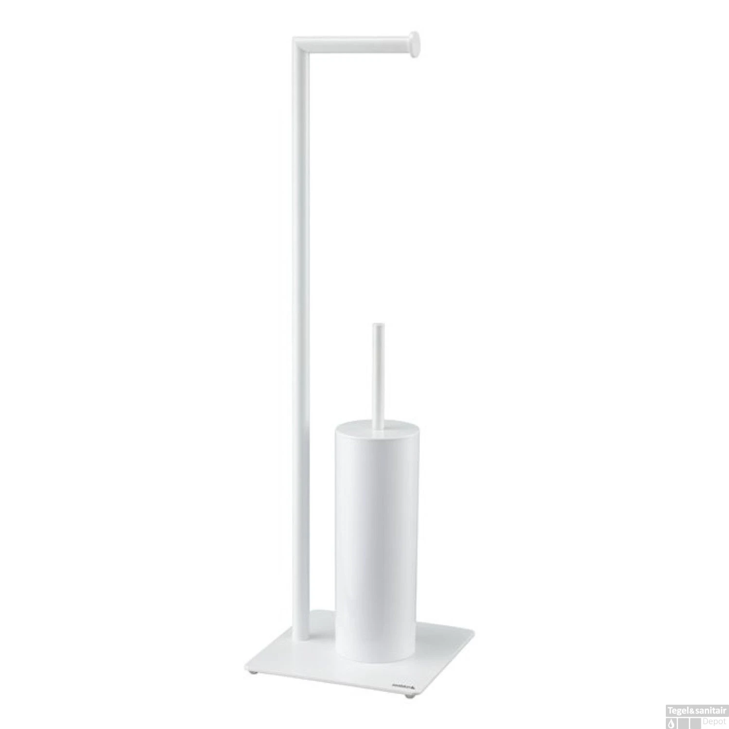 Toiletbutler Sealskin Tube Met Toiletrolhouder En Toiletborstel Met Houder Vrijstaand Wit 3 Toiletbutler Sealskin Tube Met Toiletrolhouder En Toiletborstel Met Houder Vrijstaand Wit