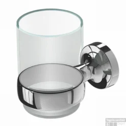 Geesa Tone Glashouder Met Glas Chroom