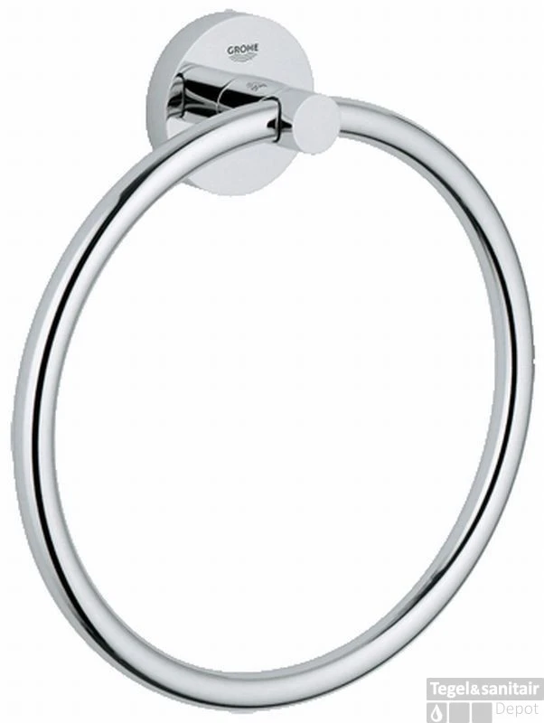Grohe Essentials Handdoekring Rond Chroom 3 Grohe Essentials Handdoekring Rond Chroom