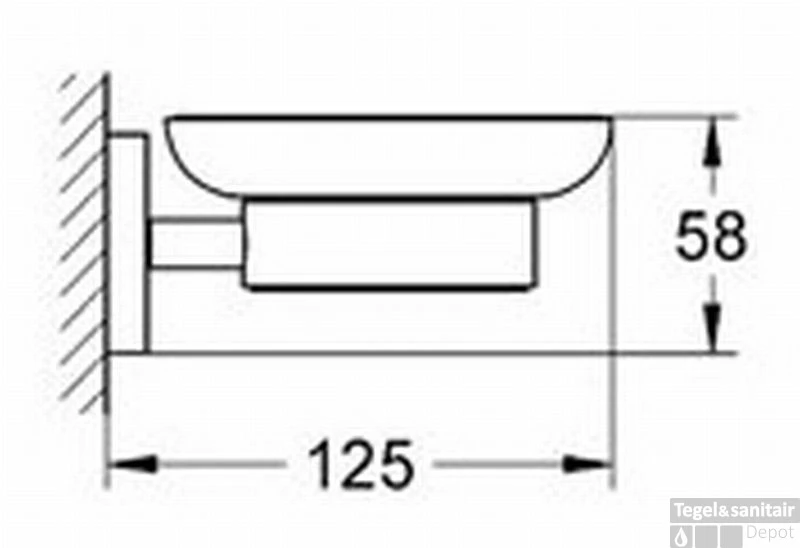 Grohe Essentials Zeephouder Met Losse Inzet Chroom 4 Grohe Essentials Zeephouder Met Losse Inzet Chroom - Afbeelding 2