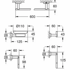 Grohe Essentials Cube Accessoireset 5-in-1 (haak-handdh-rolh-zeeph-ring) Chroom 5 Grohe Essentials Cube Accessoireset 5-in-1 (haak-handdh-rolh-zeeph-ring) Chroom -Goedkope Stijl Baden Winkel 90009