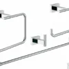 Grohe Essentials Cube Accessoireset 4-in-1 (haak-handdh-rolh-ring) Chroom 1 Grohe Essentials Cube Accessoireset 4-in-1 (haak-handdh-rolh-ring) Chroom -Goedkope Stijl Baden Winkel 90016