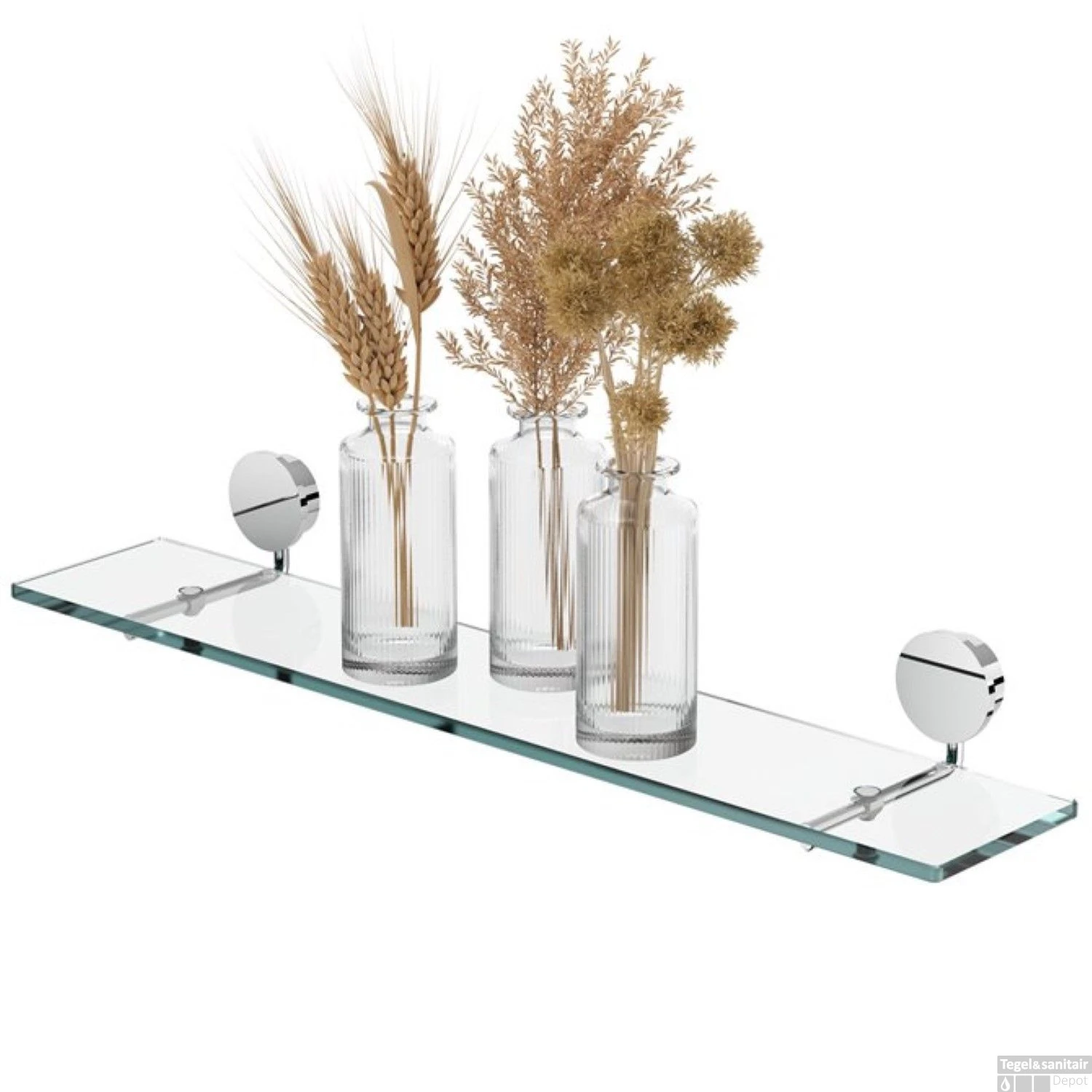 Planchet Geesa Opal 60x11 Cm Chroom 3 Planchet Geesa Opal 60x11 Cm Chroom