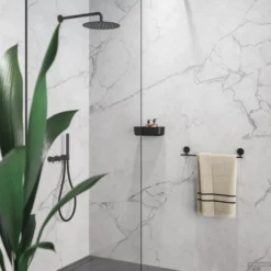 Handdoekrek Geesa Opal 45 Cm Zwart 8 Handdoekrek Geesa Opal 45 Cm Zwart -Goedkope Stijl Baden Winkel 917207 06 45 sfeer 1