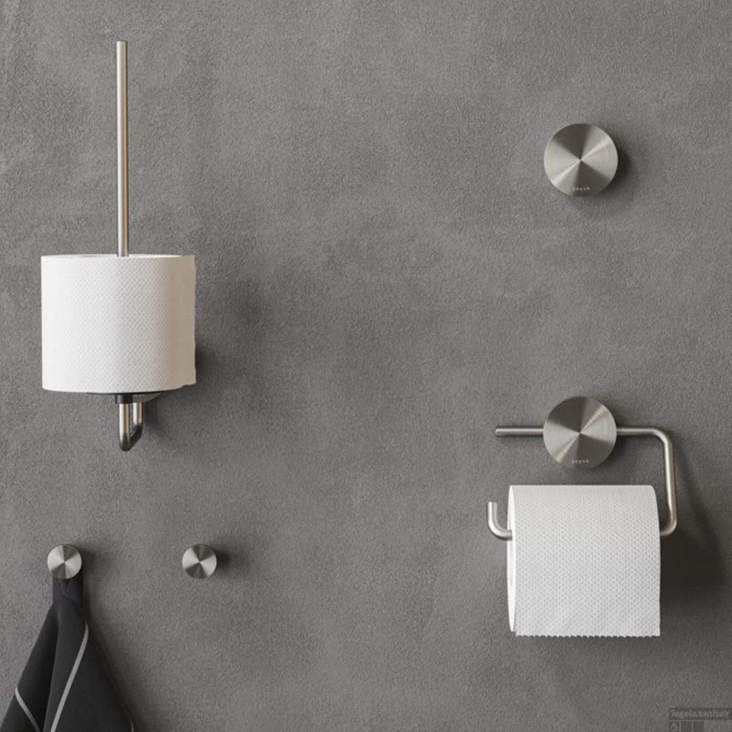 Toiletrolhouder Zonder Klep Geesa Opal RVS Geborsteld 6 Toiletrolhouder Zonder Klep Geesa Opal RVS Geborsteld - Afbeelding 4