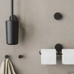 Toiletborstel Met Houder Geesa Opal Zwart -Goedkope Stijl Baden Winkel 917211 06 sfeer 2