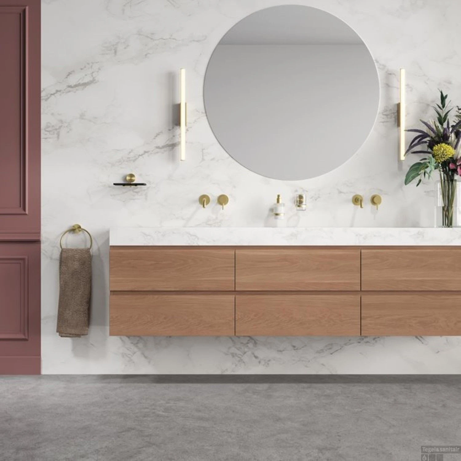 Zeepdispenser Geesa Opal 200 Ml Goud Geborsteld 5 Zeepdispenser Geesa Opal 200 Ml Goud Geborsteld - Afbeelding 3