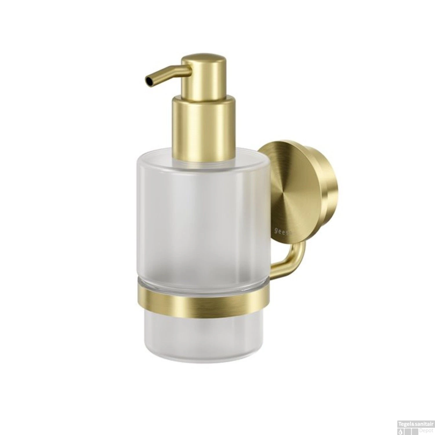 Zeepdispenser Geesa Opal 200 Ml Goud Geborsteld 3 Zeepdispenser Geesa Opal 200 Ml Goud Geborsteld