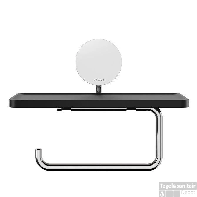 Toiletrolhouder Met Planchet Geesa Opal Chroom 4 Toiletrolhouder Met Planchet Geesa Opal Chroom - Afbeelding 2