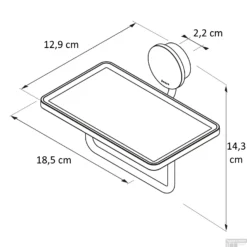Toiletrolhouder Met Planchet Geesa Opal RVS Geborsteld 9 Toiletrolhouder Met Planchet Geesa Opal RVS Geborsteld -Goedkope Stijl Baden Winkel 917224 05 tekening