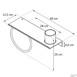 Planchet Met Handdoekring Geesa Leev 40 Cm Zwart Chroom 13 Planchet Met Handdoekring Geesa Leev 40 Cm Zwart Chroom -Goedkope Stijl Baden Winkel 918204 02 400 tekening