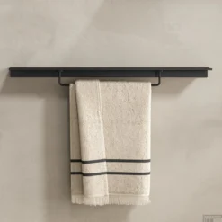 Planchet Met Handdoekrek Geesa Leev 80 Cm Zwart -Goedkope Stijl Baden Winkel 918207 06 800 sfeer 1