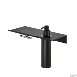 Planchet Met Zeepdispenser En Handdoekhaak Geesa Leev 28 Cm Zwart Chroom -Goedkope Stijl Baden Winkel 918216 02 280 shop