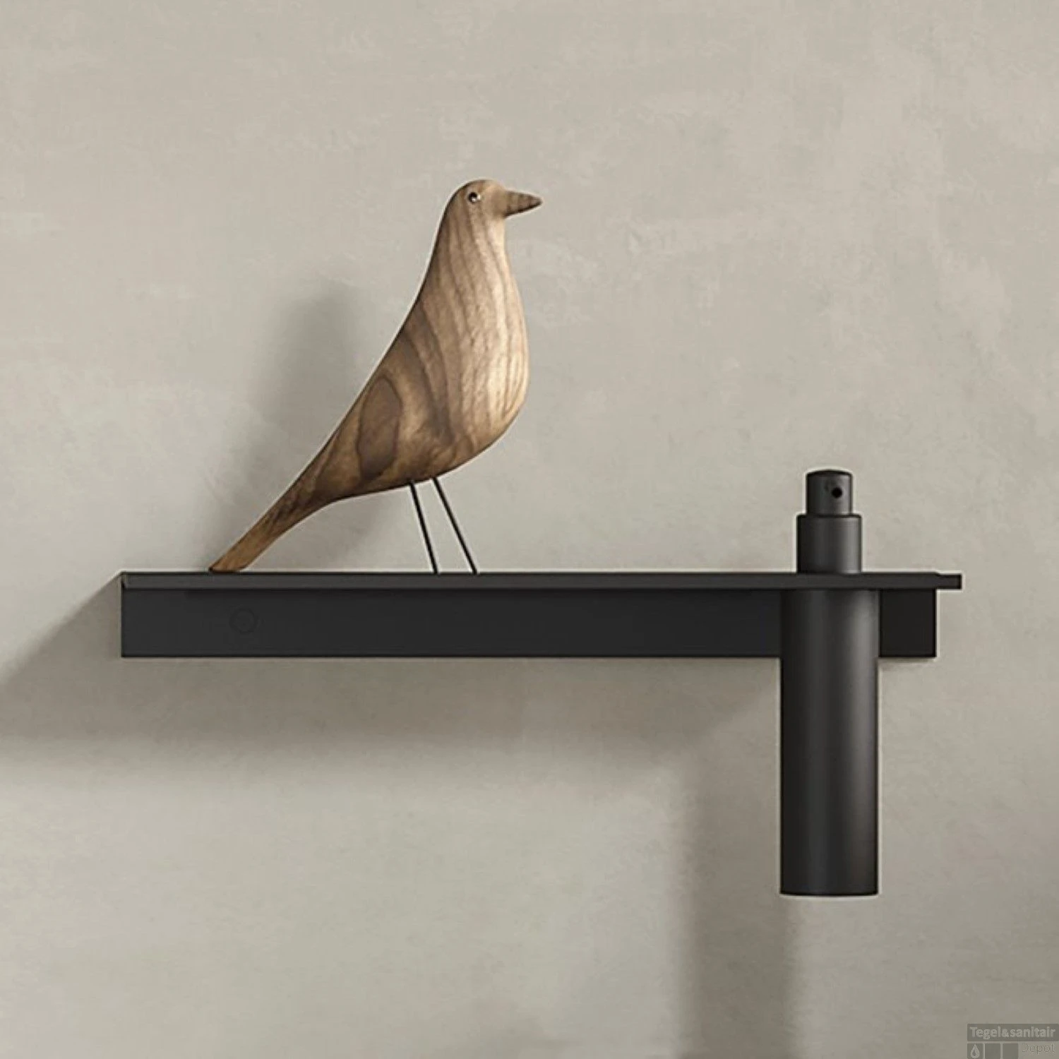 Planchet Met Zeepdispenser Geesa Leev 40 Cm 200 Ml Zwart 4 Planchet Met Zeepdispenser Geesa Leev 40 Cm 200 Ml Zwart - Afbeelding 2