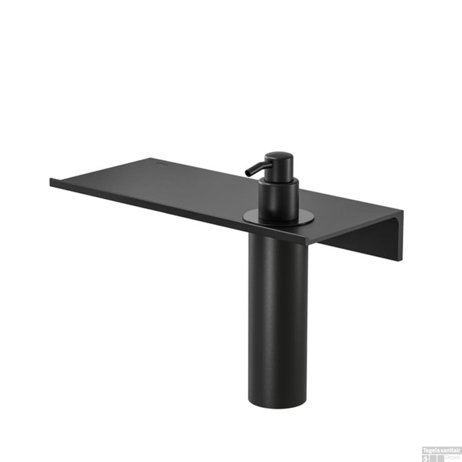 Planchet Met Zeepdispenser Geesa Leev 40 Cm 200 Ml Zwart 3 Planchet Met Zeepdispenser Geesa Leev 40 Cm 200 Ml Zwart