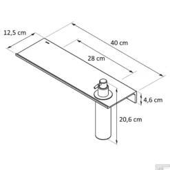 Planchet Met Zeepdispenser Geesa Leev 40 Cm 200 Ml Zwart 9 Planchet Met Zeepdispenser Geesa Leev 40 Cm 200 Ml Zwart -Goedkope Stijl Baden Winkel 918216 06 400 tekening