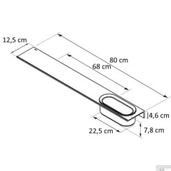Planchet Geesa Met Douchemand Leev 80 Cm Zwart -Goedkope Stijl Baden Winkel 918220 06 800 tekening
