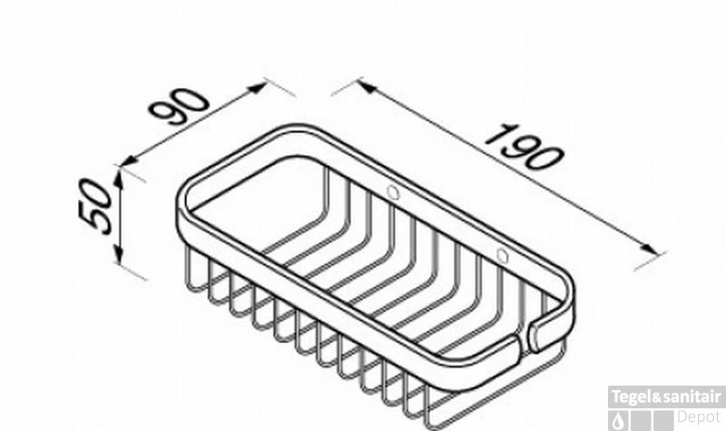 Geesa Basket Fles- En Sponshouder 190x90 Mm. Chroom 4 Geesa Basket Fles- En Sponshouder 190x90 Mm. Chroom - Afbeelding 2
