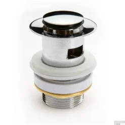 Afvoerplug Schutte Met Overloop Messing RVS