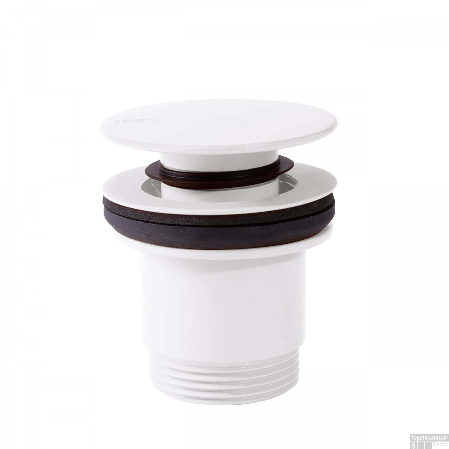 Afvoerplug Tres Complementos Clickwaste Mat Wit 3 Afvoerplug Tres Complementos Clickwaste Mat Wit