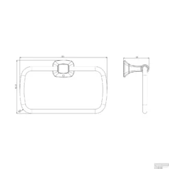 Handdoekhouder Sapho Aida Rechthoekig 20.5x12.4 Cm Chroom -Goedkope Stijl Baden Winkel ai006 handdoekhouder sapho aida rechthoekig 20.5x12.4 cm chroom 1