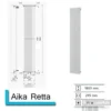 Handdoekradiator Aika Retta 1800 X 295 Mm Antrciet Metallic