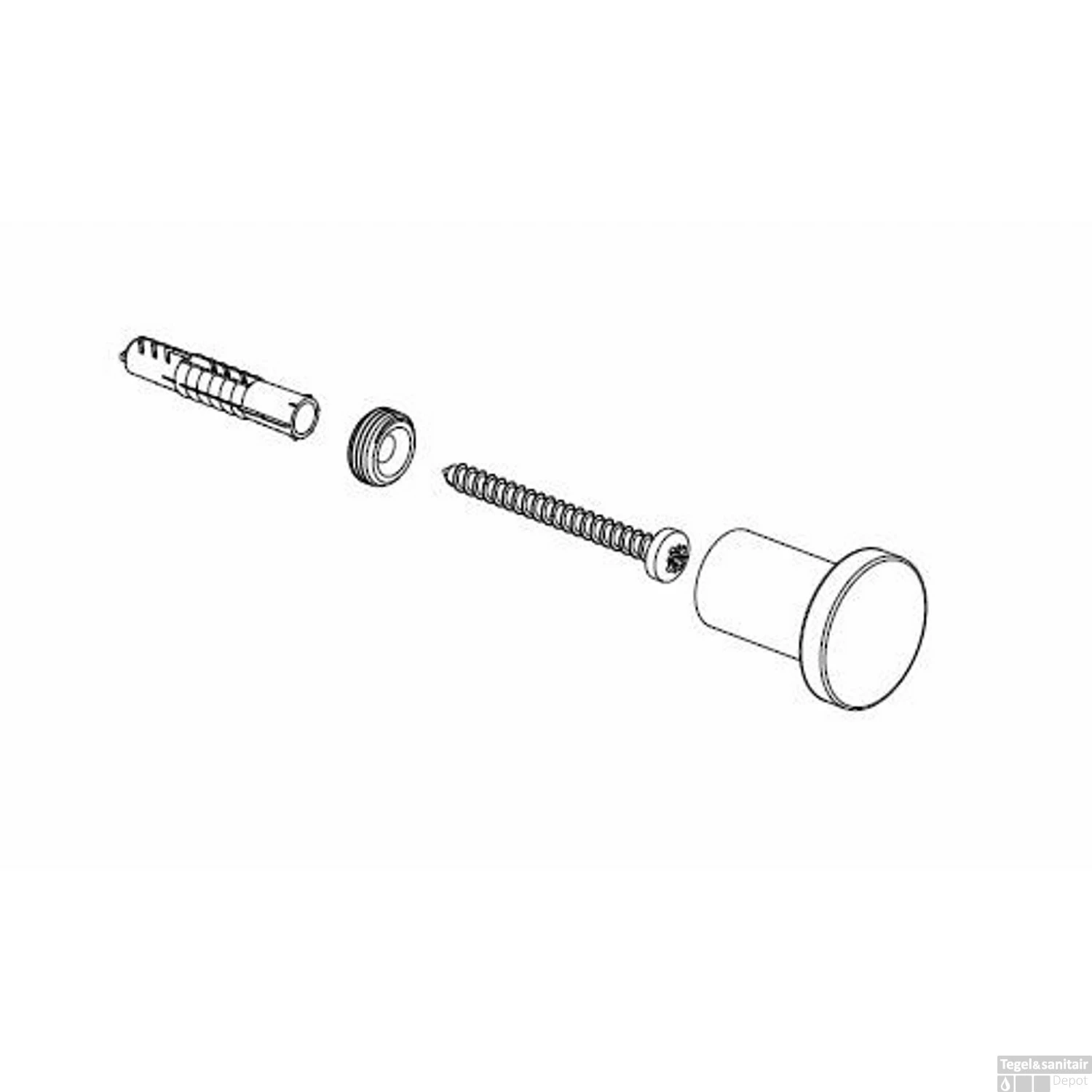 Handdoekhaak Wiesbaden Alonzo Klein Gunmetal 4 Handdoekhaak Wiesbaden Alonzo Klein Gunmetal - Afbeelding 2