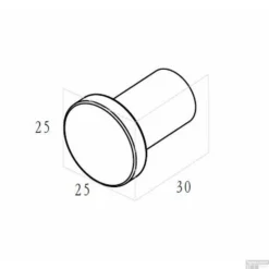 Handdoekhaak Wiesbaden Alonzo Klein Gunmetal 7 Handdoekhaak Wiesbaden Alonzo Klein Gunmetal -Goedkope Stijl Baden Winkel alonzo handdoekhaak klein technische tekening 2