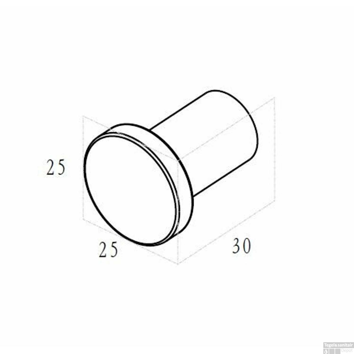 Handdoekhaak Wiesbaden Alonzo Klein Gunmetal 5 Handdoekhaak Wiesbaden Alonzo Klein Gunmetal - Afbeelding 3