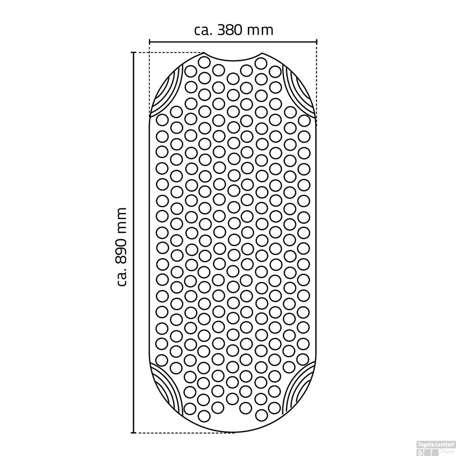 Antislip Badmat Wiesbaden Ridder Tecnoplus 38x89 Cm Grijs 10 Antislip Badmat Wiesbaden Ridder Tecnoplus 38x89 Cm Grijs - Afbeelding 8