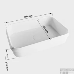 MONDIAZ ARVO Waskom Solid Surface 55cm Kleur Cale / Talc 9 MONDIAZ ARVO Waskom Solid Surface 55cm Kleur Cale / Talc -Goedkope Stijl Baden Winkel arvo maattekening 15663763194029