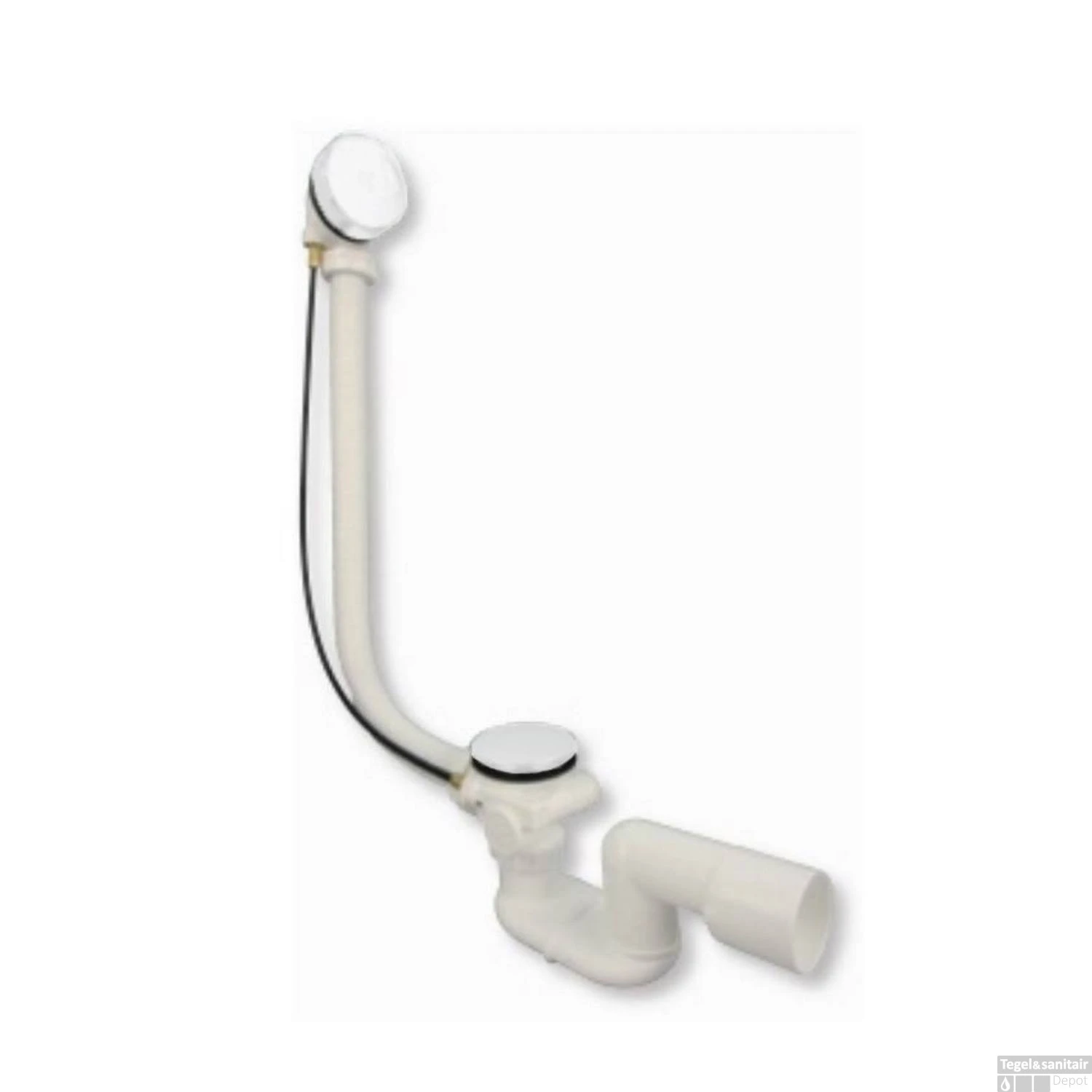 Badafvoer-overloopcombinatie Xenz Mat Wit 3 Badafvoer-overloopcombinatie Xenz Mat Wit