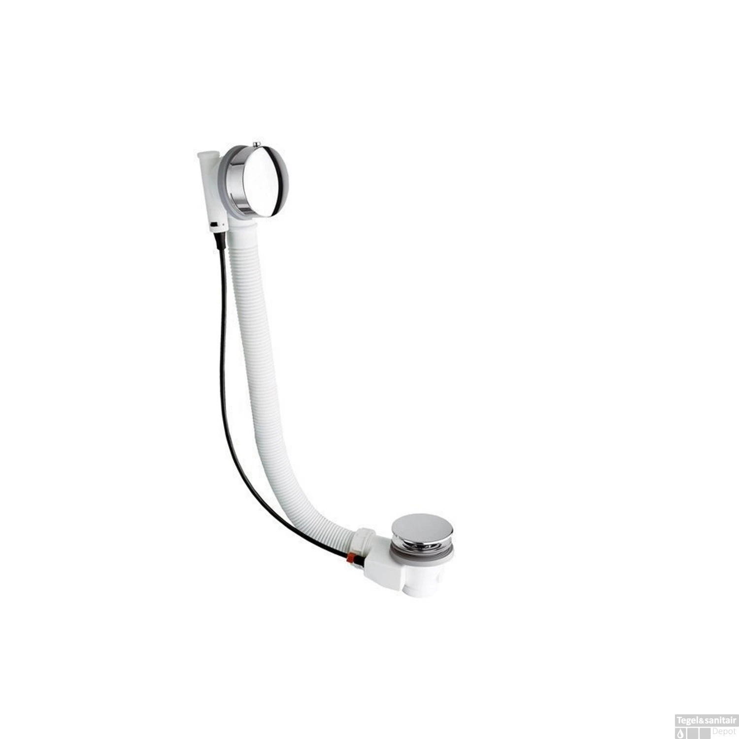 Badafvoercombinatie Polysan Marble Met Waste 775 Mm Plug 72 Mm Chroom 3 Badafvoercombinatie Polysan Marble Met Waste 775 Mm Plug 72 Mm Chroom