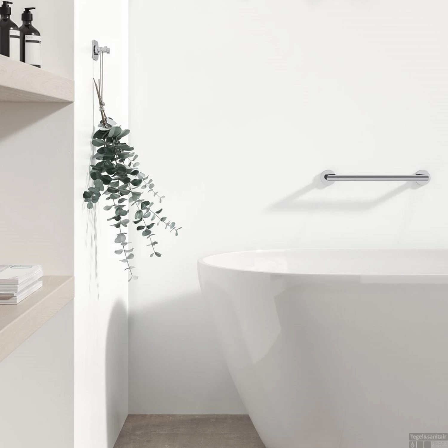 Badgreep Geesa Nemox 30 Cm Hoekig Chroom 5 Badgreep Geesa Nemox 30 Cm Hoekig Chroom - Afbeelding 3