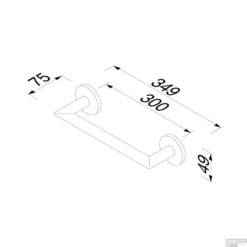 Badgreep Geesa Nemox 30 Cm Hoekig Geborsteld Zwart -Goedkope Stijl Baden Winkel badgreep geesa nemox 30 cm hoekig geborsteld zwart tech