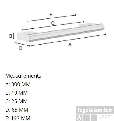 Badgreep Smedbo Air Chroom 4 Badgreep Smedbo Air Chroom - Afbeelding 2