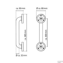 Badgreep Wiesbaden Ridder Sam 30 Cm Mat Zwart -Goedkope Stijl Baden Winkel badgreep wiesbaden ridder sam 30 cm mat zwart tech