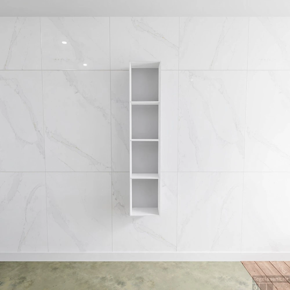 Nis Mondiaz LAGOM 150cm In Of Opbouw Mat Wit 3 Nis Mondiaz LAGOM 150cm In Of Opbouw Mat Wit