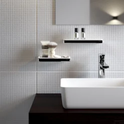 Badkamerplank Geesa Frame 21 Cm Wit Chroom -Goedkope Stijl Baden Winkel badkamerplank geesa frame 21 cm wit chroom sfeer 1 1