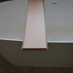 Badplank Gliss Shelf Gewerveld 80 Cm Massief Eikenhout Wit Olie -Goedkope Stijl Baden Winkel badplank gliss shelf gewerveld 2 2