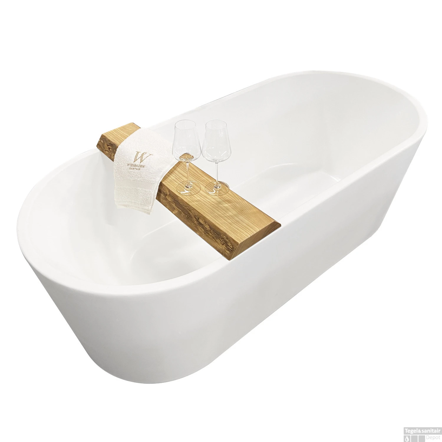 Badplank Wiesbaden Oak Robuust 80x20x5 Cm 4 Badplank Wiesbaden Oak Robuust 80x20x5 Cm - Afbeelding 2