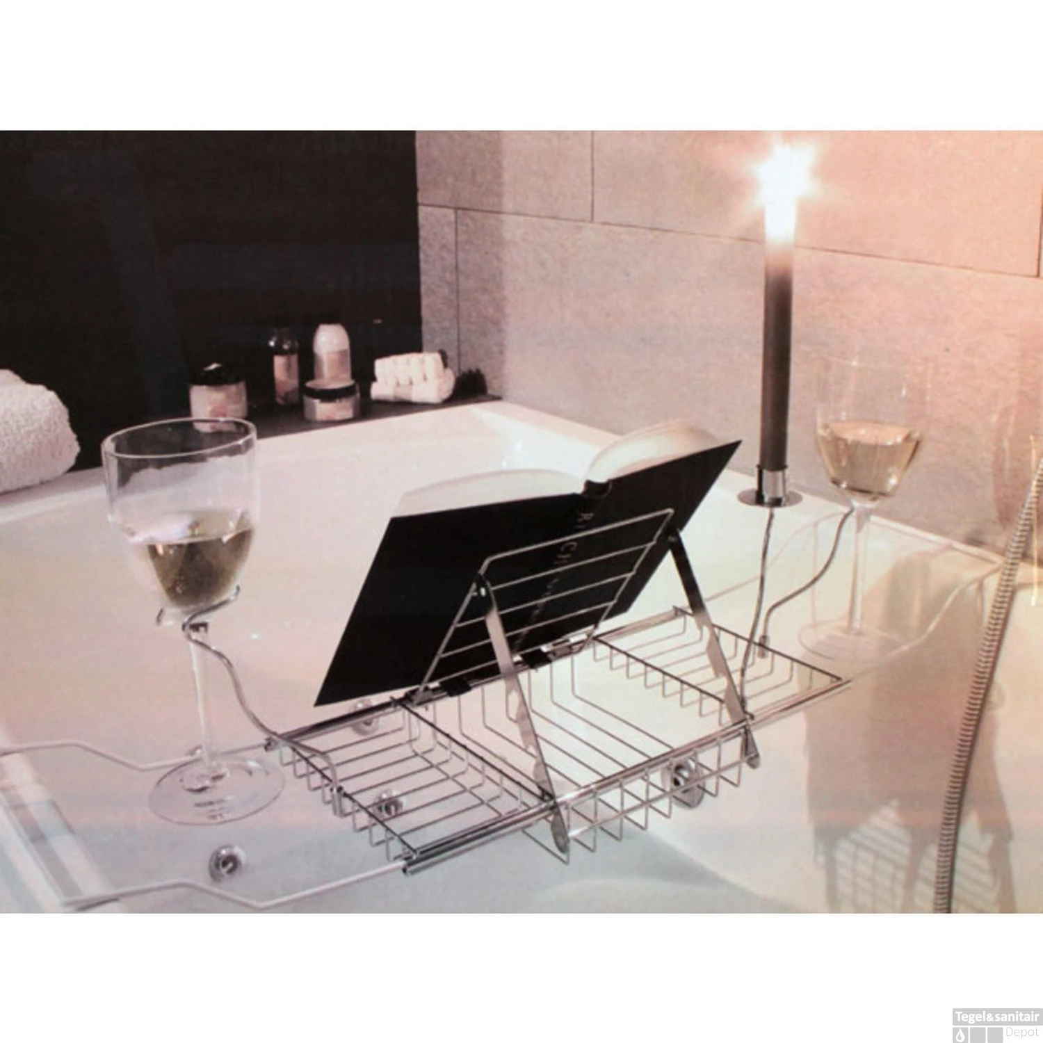 Badrek Uitschuifbaar Boss & Wessing Chroom 6 Badrek Uitschuifbaar Boss & Wessing Chroom - Afbeelding 4