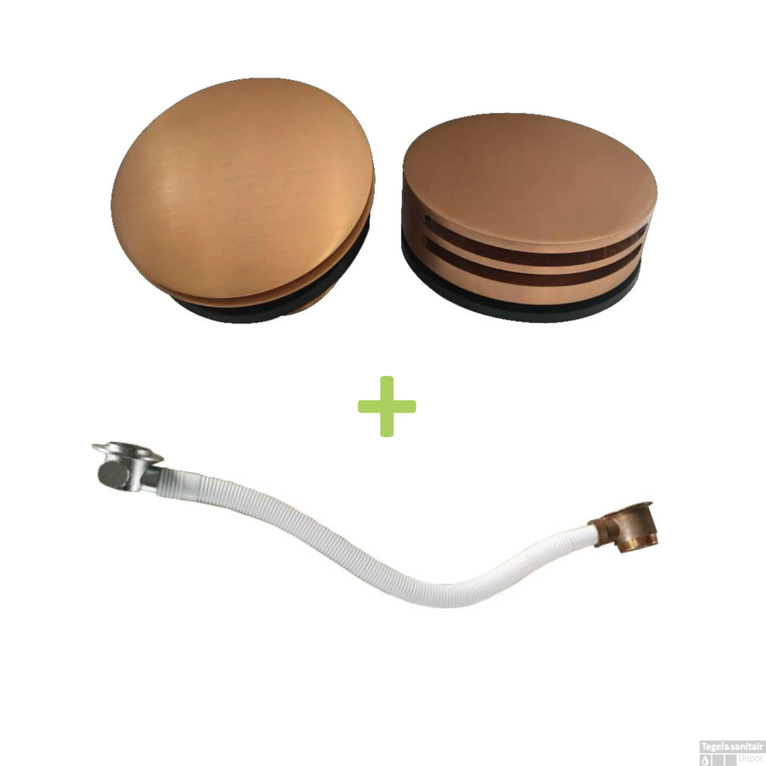 Badvulcombinatie Wiesbaden Rond Geborsteld Koper 3 Badvulcombinatie Wiesbaden Rond Geborsteld Koper