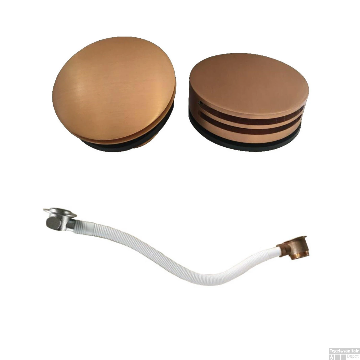 Badvulcombinatie Wiesbaden Rond Geborsteld Koper 4 Badvulcombinatie Wiesbaden Rond Geborsteld Koper - Afbeelding 2