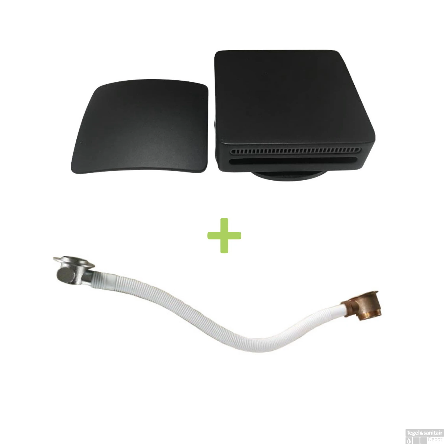 Badvulcombinatie Wiesbaden Vierkant Mat Zwart 3 Badvulcombinatie Wiesbaden Vierkant Mat Zwart