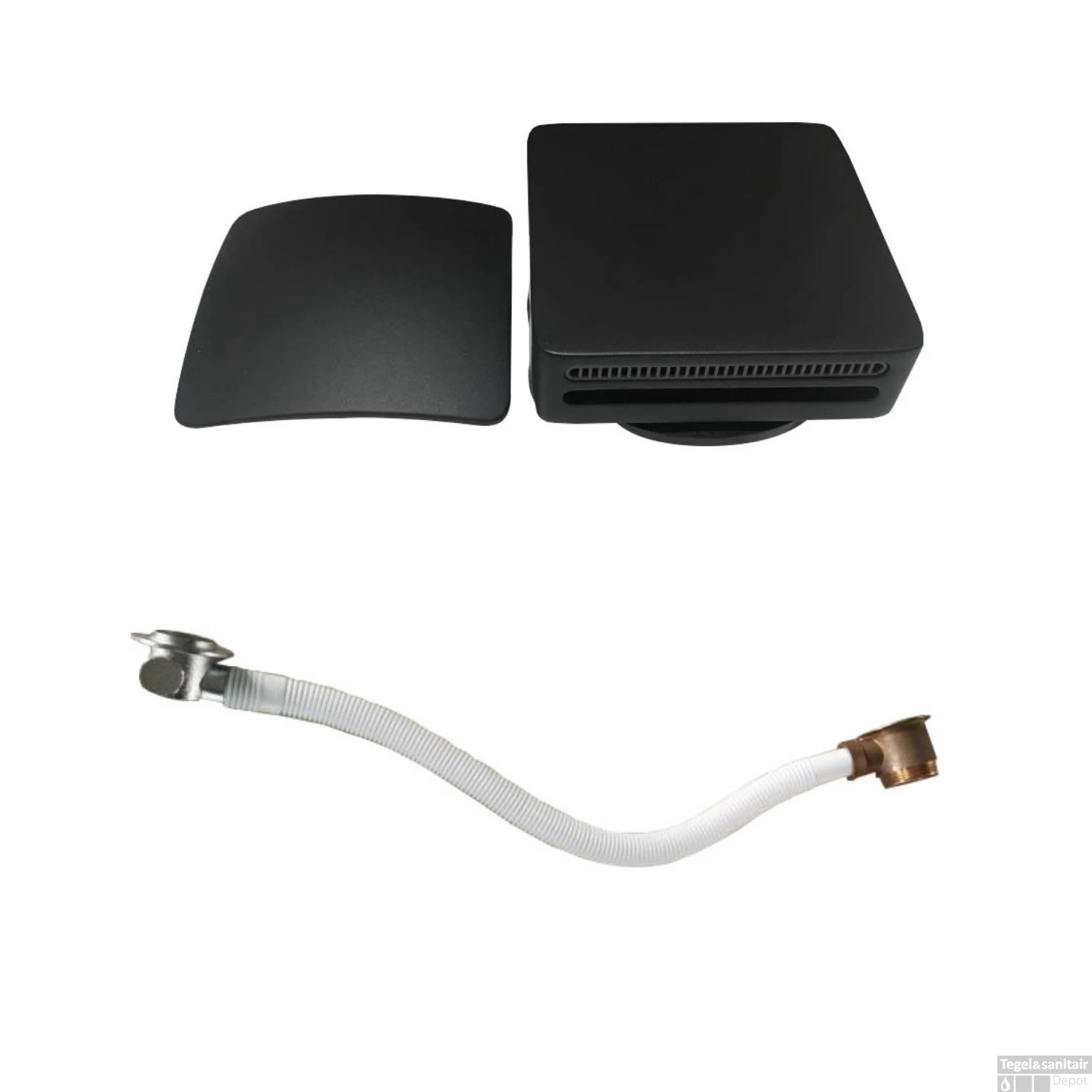 Badvulcombinatie Wiesbaden Vierkant Mat Zwart 4 Badvulcombinatie Wiesbaden Vierkant Mat Zwart - Afbeelding 2