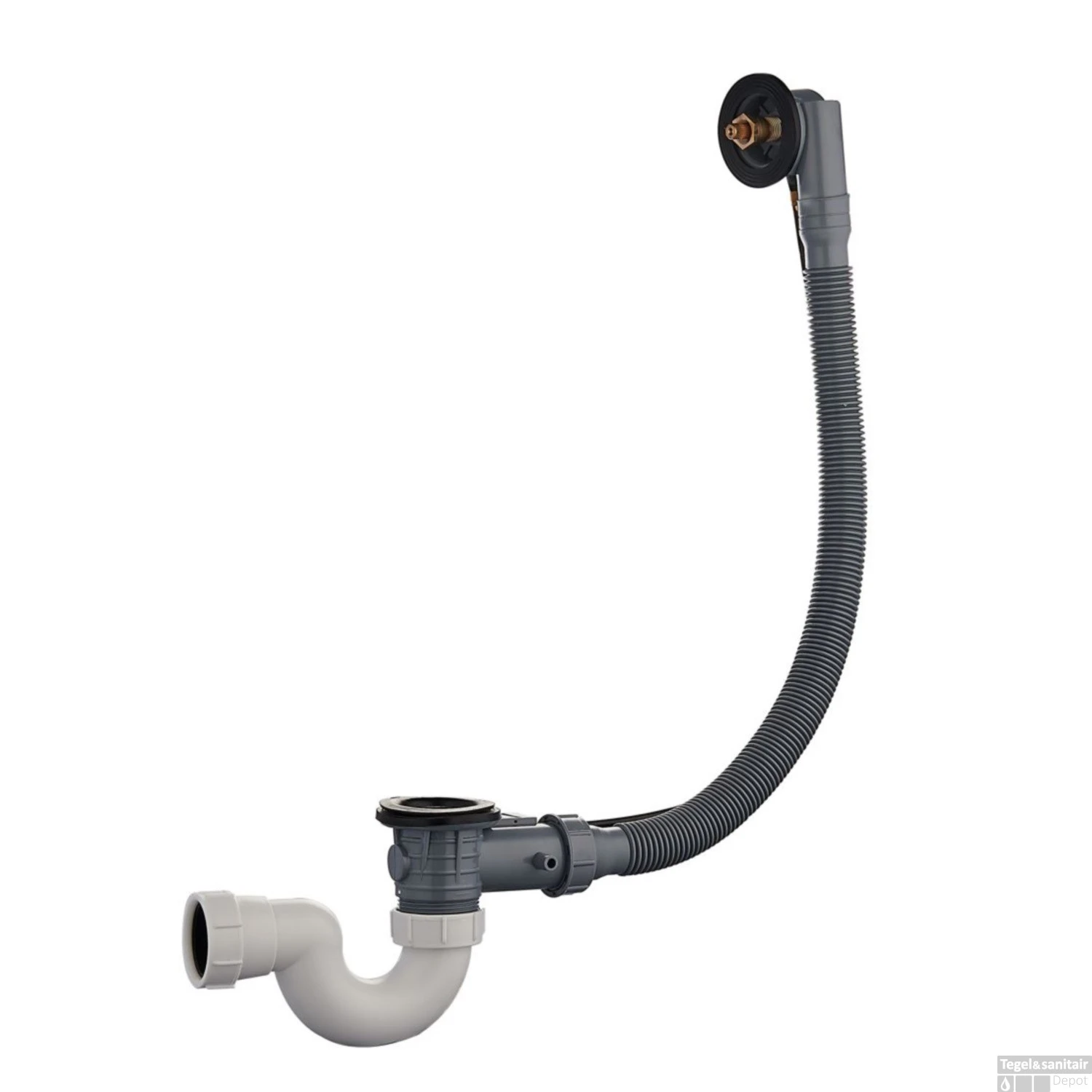 Badafvoer Met Overloopcombinatie Wiesbaden Mat Zwart 4 Badafvoer Met Overloopcombinatie Wiesbaden Mat Zwart - Afbeelding 2