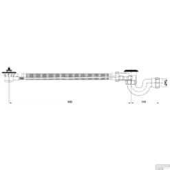 Badafvoer Met Overloopcombinatie Wiesbaden (keuze Uit 5 Kleuren) -Goedkope Stijl Baden Winkel basis badplug overloopcombinatie wiesbaden met waste tech 1