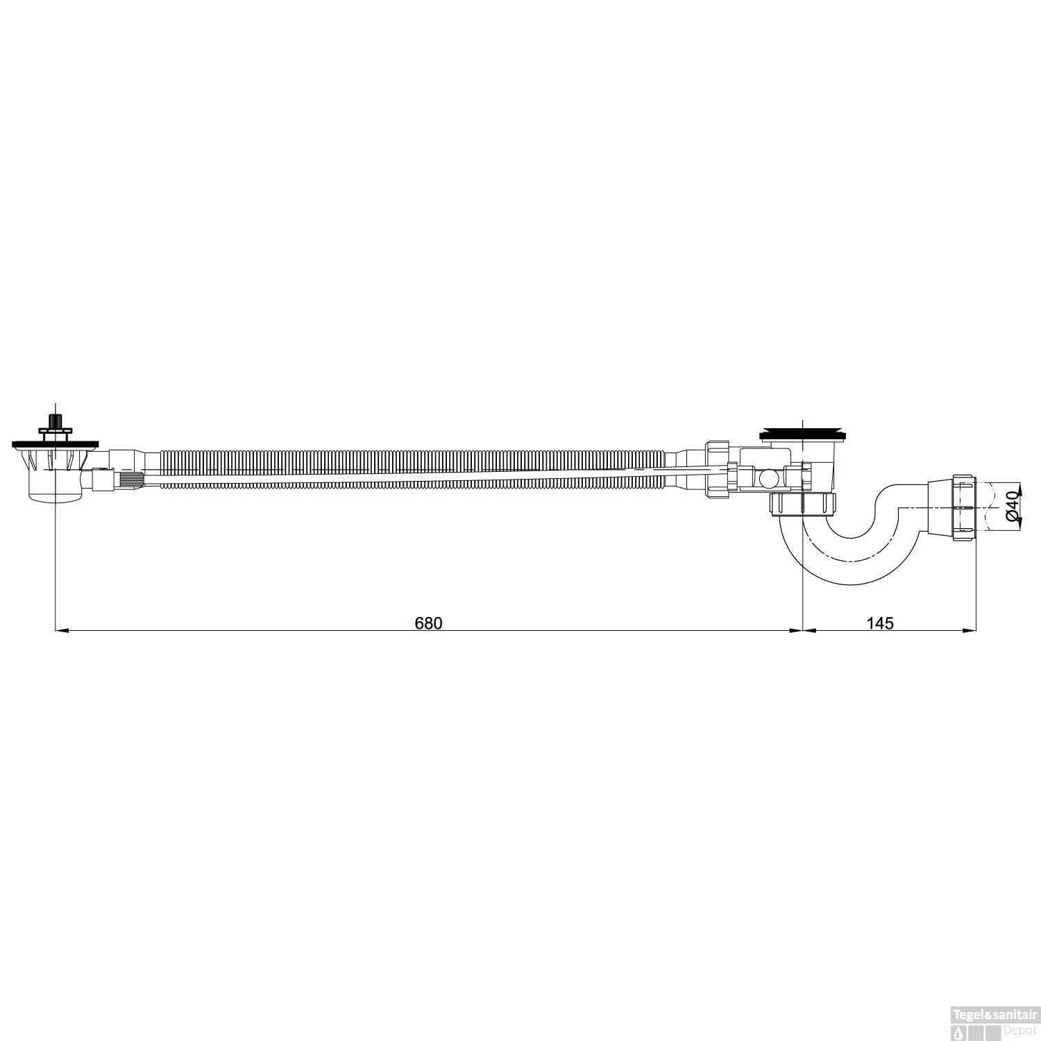 Badafvoer Met Overloopcombinatie Wiesbaden Geborsteld Messing Goud 7 Badafvoer Met Overloopcombinatie Wiesbaden Geborsteld Messing Goud - Afbeelding 5